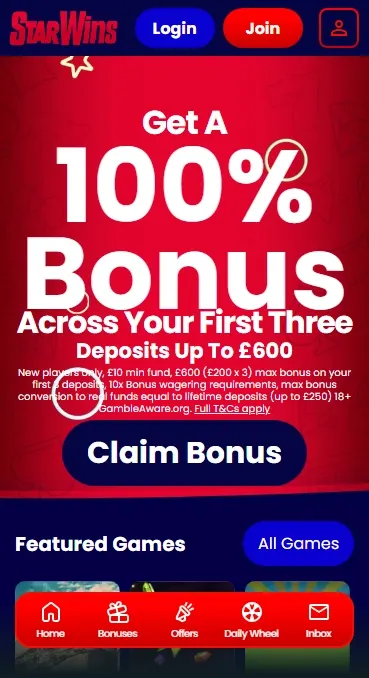 Star Wins Casino — mobile